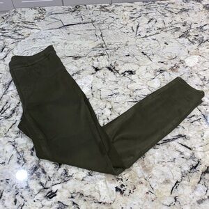 Spanx Jean-ish Ankle‎ High-rise Leggings in Olive Green Size small